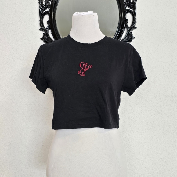 Aeropostale Tops - NWOT Lil devil cropped tshirt